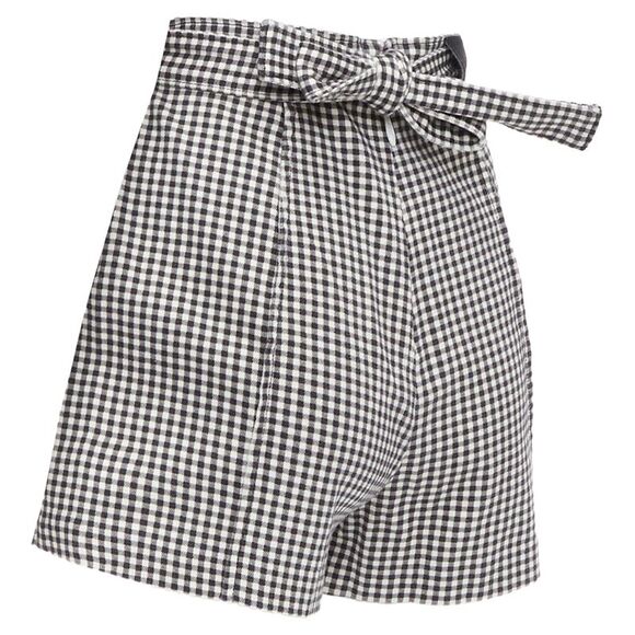 Zimmermann Gingham Print High Waisted Shorts - Picture 6 of 6